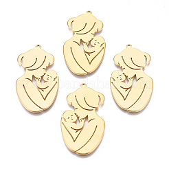 Ion Plating(IP) 201 Stainless Steel Pendants&nbsp;STAS-N098-071LG