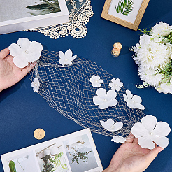 1Pc Flower Gauze Mesh Bridal Veils&nbsp;AJEW-CY0001-88