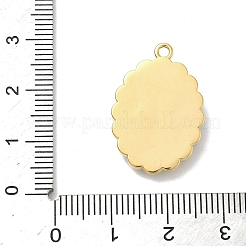 304 Stainless Steel Enamel with Crystal Rhinestone Pendants&nbsp;STAS-G371-03G-01