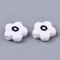 Opaque Spray Painted Acrylic Beads&nbsp;X-SACR-N009-21