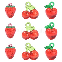 30Pcs 3 Styles Transparent Acrylic Pendants&nbsp;TACR-CJ0001-61