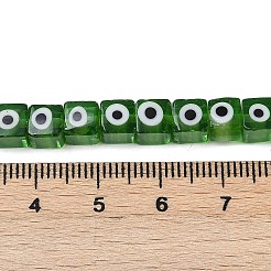 Handmade Evil Eye Lampwork Beads Strands&nbsp;LAMP-G166-16G