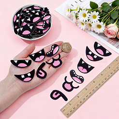 180Pcs 6 Styles Felt Craft Doll Mouth&nbsp;DOLL-NB0001-06