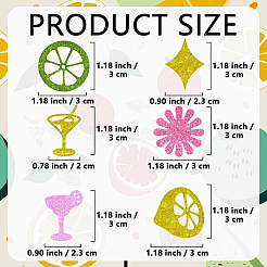 300Pcs 6 Styles Glitter Powder Paper Confetti&nbsp;DIY-WH20165-002