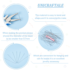 200Pcs 304 Stainless Steel Flat Head Pins&nbsp;STAS-UN0047-88