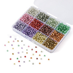 180G 12 Colors Silver Lined Glass Seed Beads&nbsp;SEED-TA0001-73