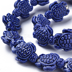 Glazed Porcelain Beads&nbsp;PORC-Q265-007D