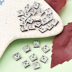 Brass Rhinestone Spacer Beads&nbsp;RSB072-17S