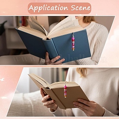 10Pcs 2 Colors Alloy Bookmarks&nbsp;AJEW-YW00005