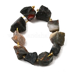 Raw Rough Natural African Bloodstone Beads Strands&nbsp;G-Z087-B07