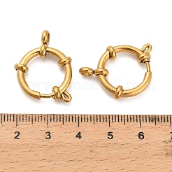 304 Stainless Steel Spring Ring Clasps&nbsp;STAS-K288-03E-G