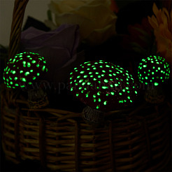 Resin Miniature Luminous Mushroom Ornaments&nbsp;AJEW-WH0326-72