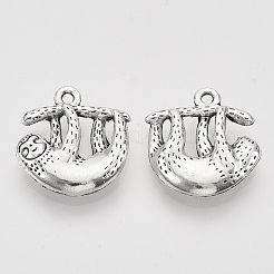 Tibetan Style Alloy Pendants&nbsp;X-TIBEP-T009-11AS-RS