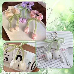 12Pcs 2 Styles Cloth Double-head Tulip Ornament Accessories&nbsp;FIND-CY0001-40