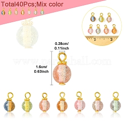 40Pcs Gradient Color Resin Pendants&nbsp;PALLOY-FS00029