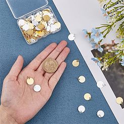 Brass Stamping Blank Tag Charms&nbsp;KK-FH0001-49-NF