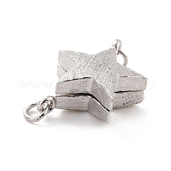 Anti-Tarnish Rhodium Plated 925 Sterling Silver Magnetic Clasps&nbsp;STER-A001-04P