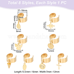 304 Stainless Steel Open Cuff Rings&nbsp;RJEW-UN00020