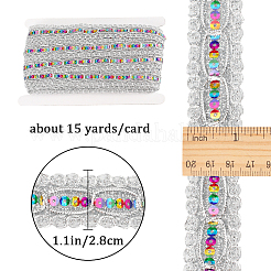 15 Yards Polyester Braided Lace Ribbon&nbsp;OCOR-WH0046-37B