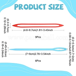 11Pcs Plastic Big Eye Needle for Sewing&nbsp;TOOL-FS0001-06