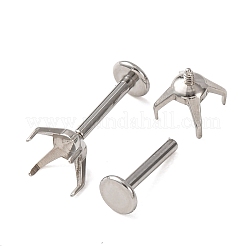 304 Stainless Steel Prong Earring Settings&nbsp;SA-CBA8B85-11D-02