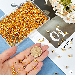 1200Pcs Brass Bead Tips&nbsp;KK-SP0001-93G