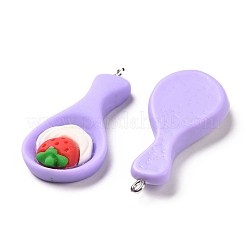 Opaque Resin Pendants&nbsp;RESI-G032-F05