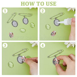 Iron Brooch Making Kits&nbsp;JEWB-FH00014