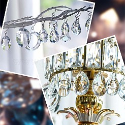 10Pcs Transparent Glass Pendants&nbsp;GLAA-SP0001-45A