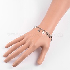 Tarnish Resistant Stainless Steel Charm Bracelets&nbsp;BJEW-JB01927