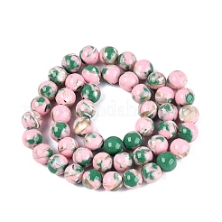 Assembled Synthetic Turquoise and Trochus Shell Beads Strands&nbsp;G-N369-02B-01