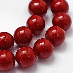 Shell Pearl Beads Strands&nbsp;X-BSHE-L026-01-14mm