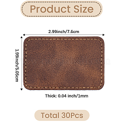 30Pcs PU Leather Labels&nbsp;DIY-CL0001-56