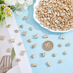 420Pcs 7 Styles Plating ABS/CCB Plastic Beads&nbsp;KY-PA0001-14