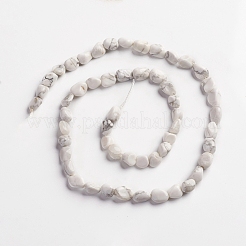 Natural Howlite Beads Strands&nbsp;X-G-D0002-B34