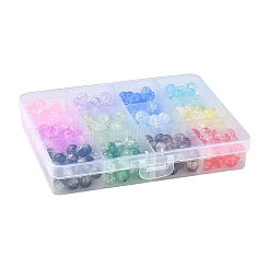 360Pcs 12 Colors Transparent Crackle Acrylic Beads&nbsp;CACR-YW0001-02