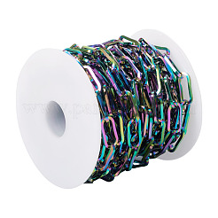 PVD Vacuum Plating 304 Stainless Steel Paperclip Chains&nbsp;CHS-TA0001-10