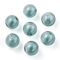 Transparent Blow High Borosilicate Glass Globe Beads&nbsp;GLAA-T003-09E