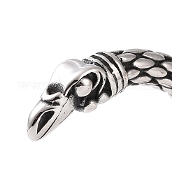 304 Stainless Steel Bird Open Cuff Bangle for Men Women&nbsp;BJEW-M230-08AS