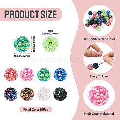 30Pcs Opaque Acrylic Beads&nbsp;OACR-TA0001-70