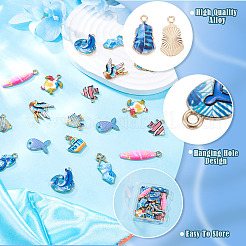 24Pcs 12 Styles Alloy Pendants&nbsp;FIND-TA0010-87