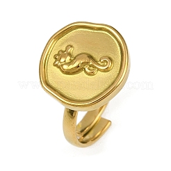 Golden 304 Stainless Steel Finger Rings&nbsp;RJEW-H254-08B-G