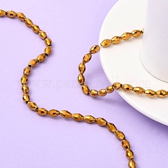 Electroplate Glass Beads&nbsp;GC881Y-3