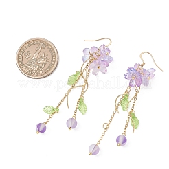 Synthetic Moonstone Dangle Earrings&nbsp;EJEW-JE06937