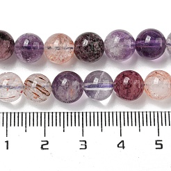Natural Lodolite Quartz Beads Strands&nbsp;G-P544-A04-02