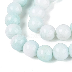 Opaque Ombre Effect Dyed Glass Beads Strands&nbsp;GLAA-Q106-04A-07