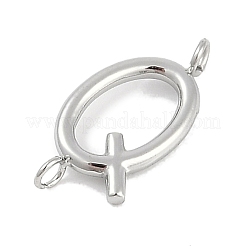 304 Stainless Steel Letter Connector Charms&nbsp;LS-STAS-M108-01P-17