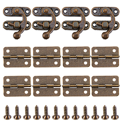 4Pcs Zinc Alloy Wooden Box Lock Catch Clasps&nbsp;DIY-CL0001-35