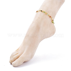 Brass Curb Chains Anklets&nbsp;AJEW-AN00310