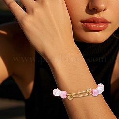 6Pcs Adjustable 304 Stainless Steel Wire Cuff Bangle Making&nbsp;MAK-BBC0001-24A-G